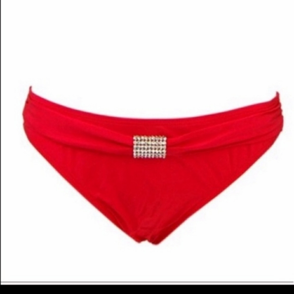 🤑SALE🤑 Summertime Fine Aqua Bling Red Bikini - Picture 4 of 6